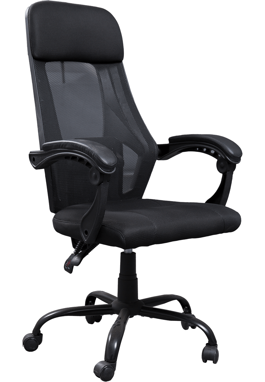 360 graders dreibar Justerbar Høyrygg Mesh Kontorstol Ergonomisk stoff Staff Arbeidsstol details