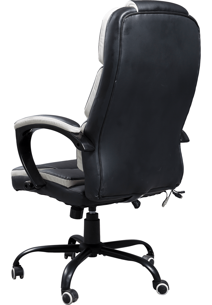 YUHUI Høydejusterbar Svart Iron Castor Swivel Office Stol Datamaskin Pu Boss Swivel Kontorstol details