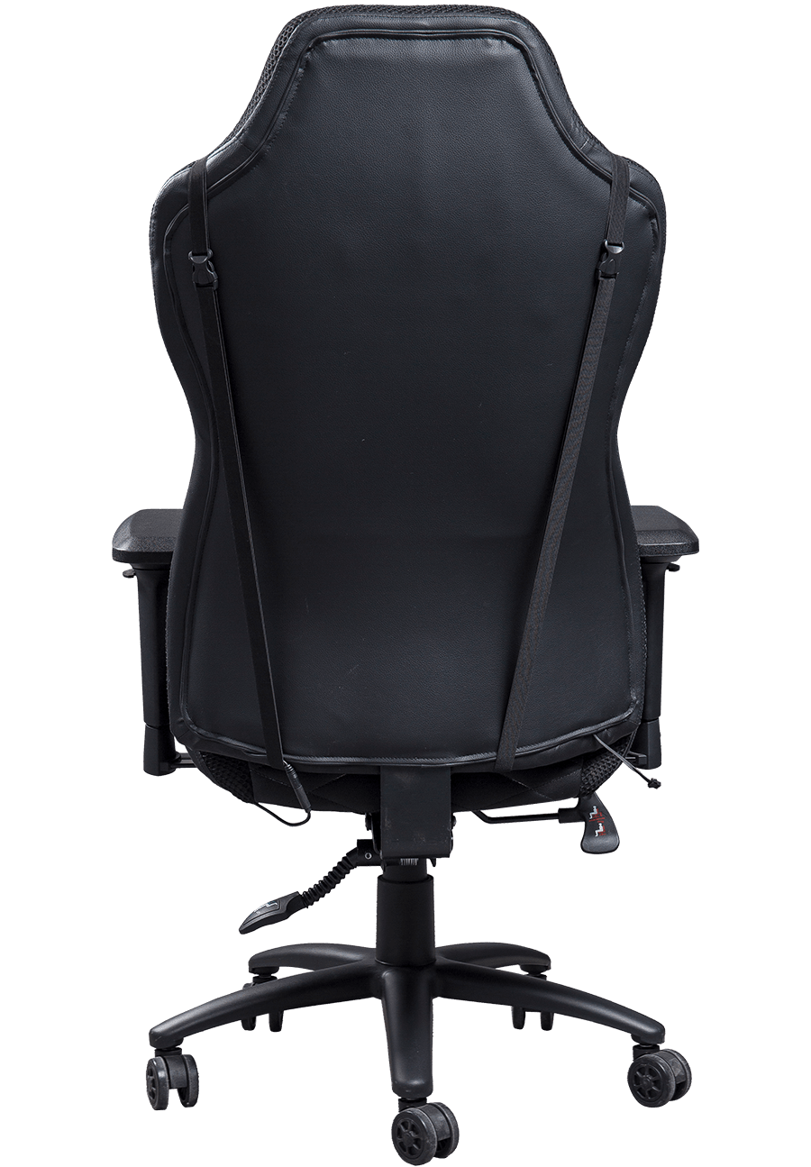 Liggende funksjon Gaming Heavy Duty Coating 360 Swivel Function PC Gamer Chair Full Black PU Gaming Chair details