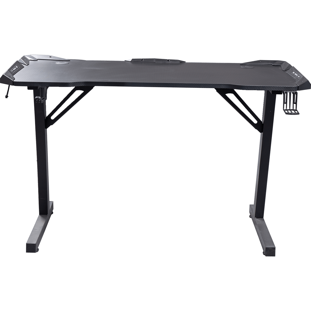 Luksus kult design Tilpass logo Z-Shape Hjemme-PC Bærbar skrivebord RGB Light Gaming Desk details